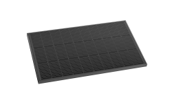 The 100W rigid solar panel from EcoFlow angle